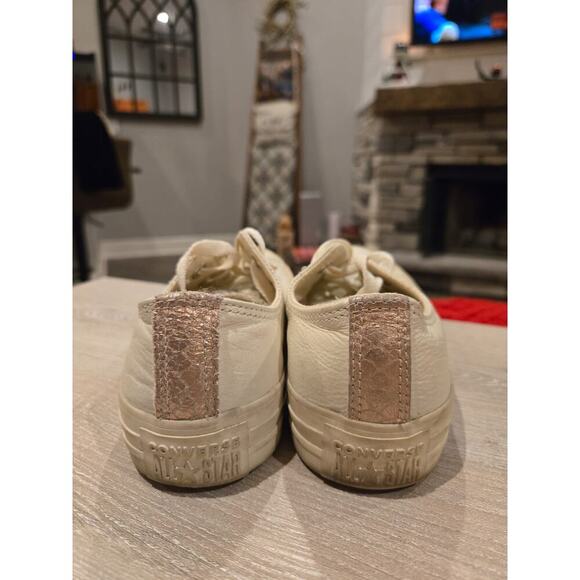 Converse Chuck Taylor All Star Craft Leather Ox Gold Women's Sneakers Size 7 - Picture 7 of 10